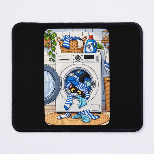 Item preview, Cat Hiding In The Laundry designed and sold by waikibi ⭐⭐⭐⭐⭐.