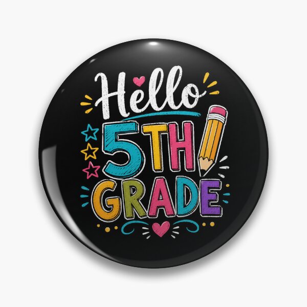 Item preview, Hello 5th Grade Colorful Back To School Teacher designed and sold by Moizento.