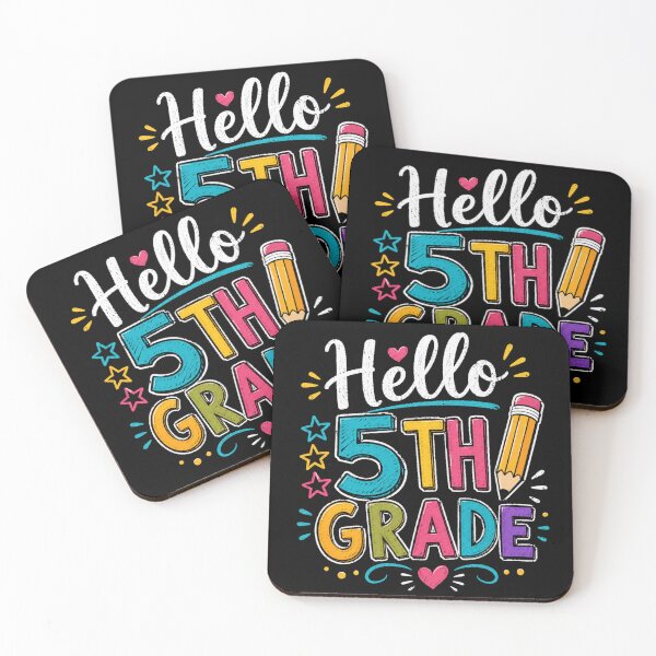 Item preview, Hello 5th Grade Colorful Back To School Teacher designed and sold by Moizento.