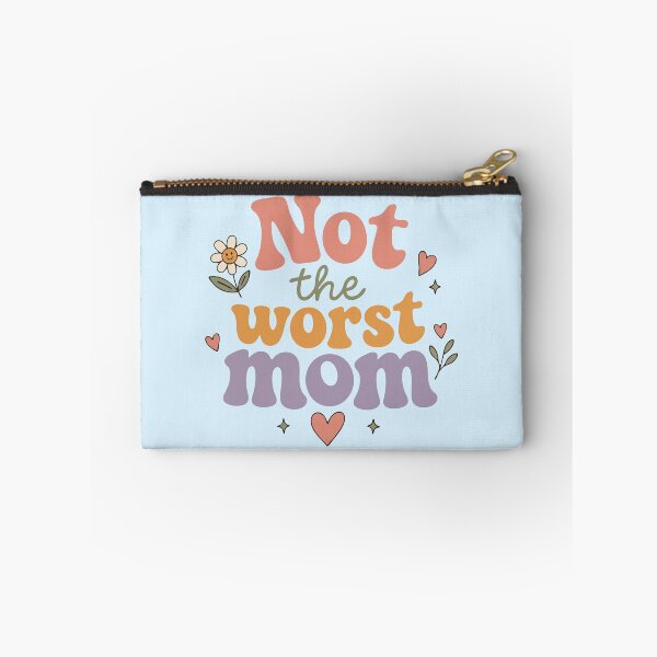 Item preview, Not the Worst Mom Sarcastic Retro Floral designed and sold by pixiedustpaint.