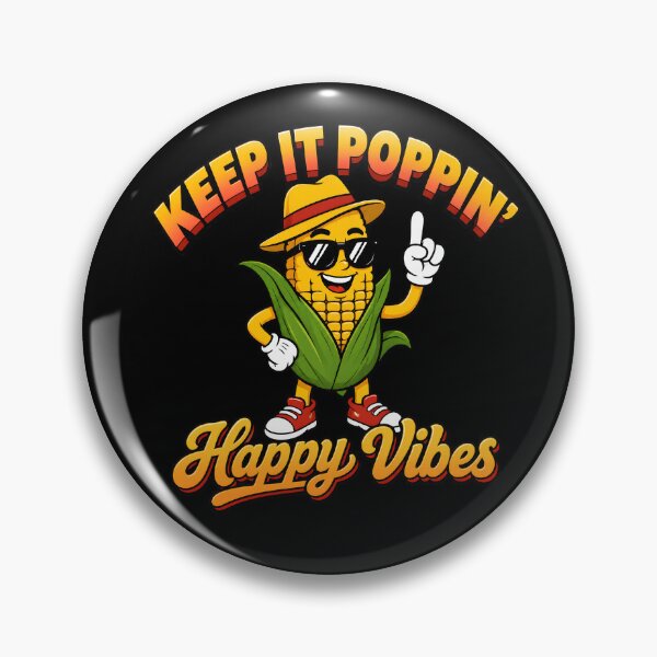Item preview, Keep It Poppin’ Happy Corn Vibes designed and sold by Channel1Design.