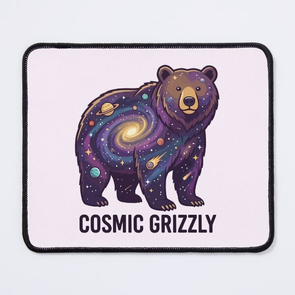 Item preview, Cosmic Grizzly Galaxy Bear Outer Space Stars designed and sold by Amir Faysal.