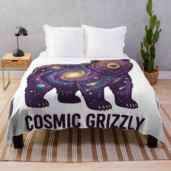 Item preview, Cosmic Grizzly Galaxy Bear Outer Space Stars designed and sold by Amir Faysal.