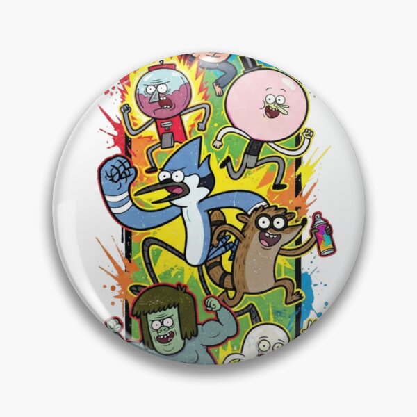 Item preview, Regular Show Group Running Splatter Art designed and sold by FreakToons.