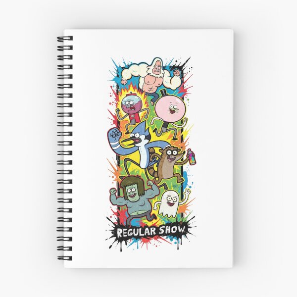 Item preview, Regular Show Group Running Splatter Art designed and sold by FreakToons.