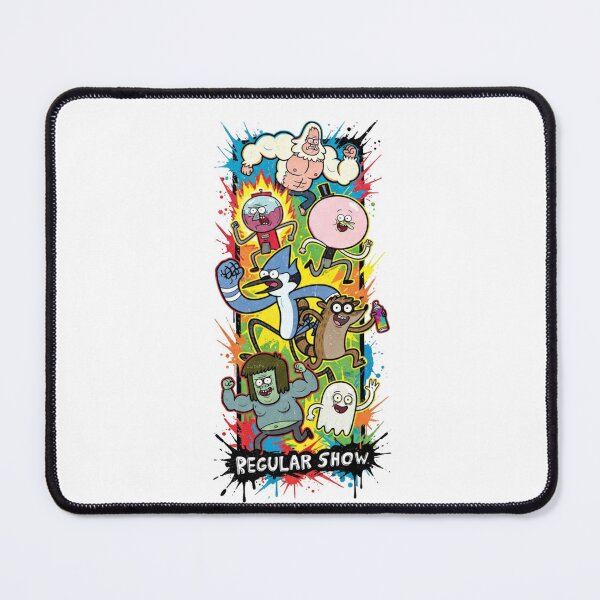 Item preview, Regular Show Group Running Splatter Art designed and sold by FreakToons.