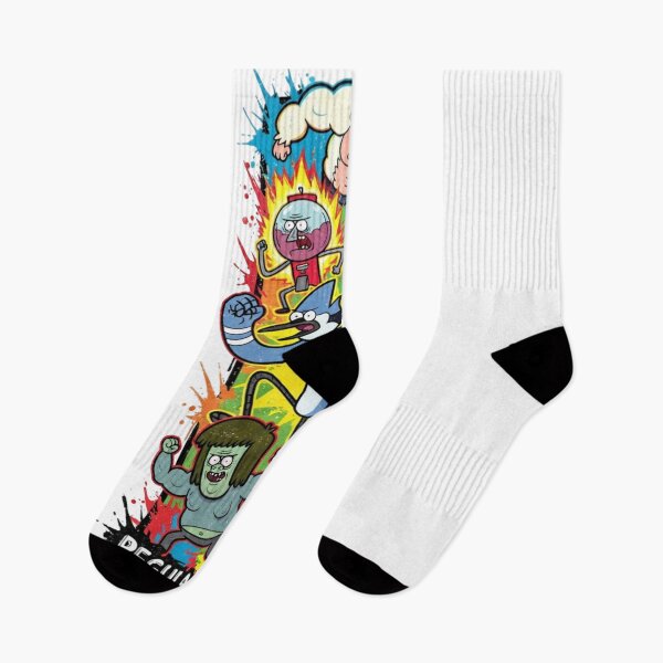 Item preview, Regular Show Group Running Splatter Art designed and sold by FreakToons.
