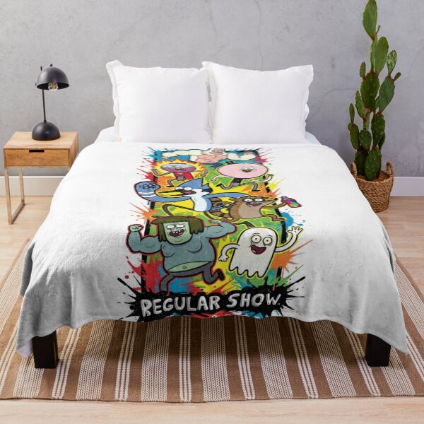 Item preview, Regular Show Group Running Splatter Art designed and sold by FreakToons.