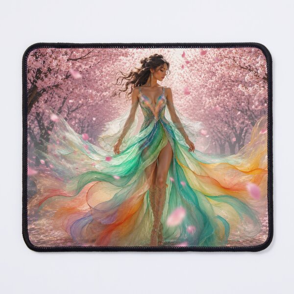Item preview, Ethereal Rainbow Dress Under Cherry Blossoms designed and sold by aurelixagency.