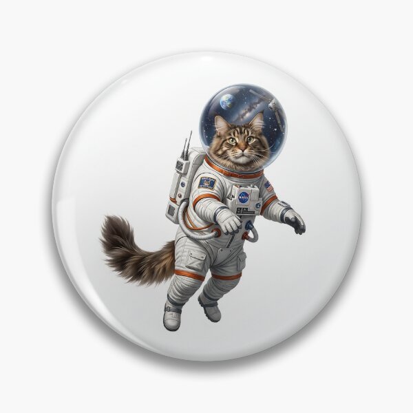 Item preview, Maine Coon Astronaut Space Cat - Galactic Kitty Adventure Lover Gift designed and sold by PictoVibe.
