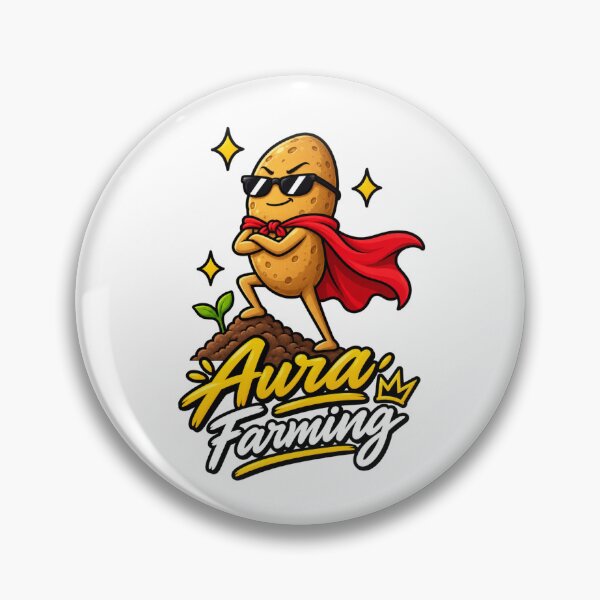 Item preview, Aura Farming Funny Potato Superhero Meme Gamer Gen Z Humor designed and sold by RaulWeirdAndFun.