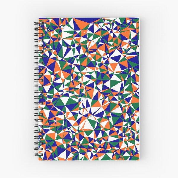 Item preview, India (Bharat) Orange, White, Green & Blue Triangular Mosaic Pattern Design designed and sold by DymondDesigns.