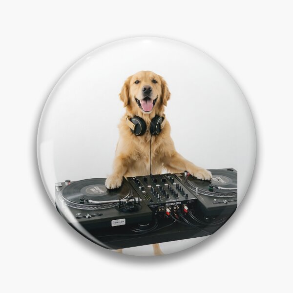 Item preview, Golden Retriever DJ Spin That Track - Party Dog Music Lover Gift designed and sold by PictoVibe.