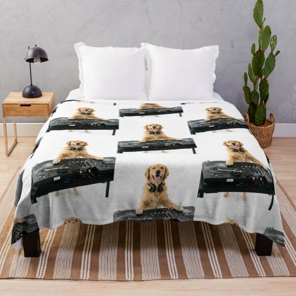 Item preview, Golden Retriever DJ Spin That Track - Party Dog Music Lover Gift designed and sold by PictoVibe.