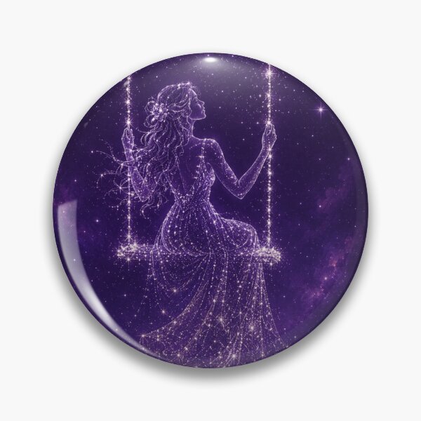 Item preview, Starlit Woman on Cosmic Swing designed and sold by aurelixagency.