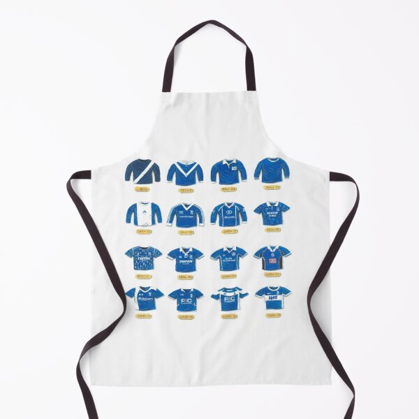 Item preview, Birmingham City FC Classic Kit History — Illustrated Art Print designed and sold by PoloPrintsUK.