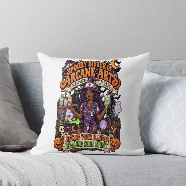 Item preview, Spooky Sister Of Arcane Arts Nurse | Witch In The ICU Halloween designed and sold by Mido-artister.