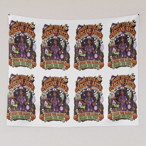 Item preview, Spooky Sister Of Arcane Arts Nurse | Witch In The ICU Halloween designed and sold by Mido-artister.