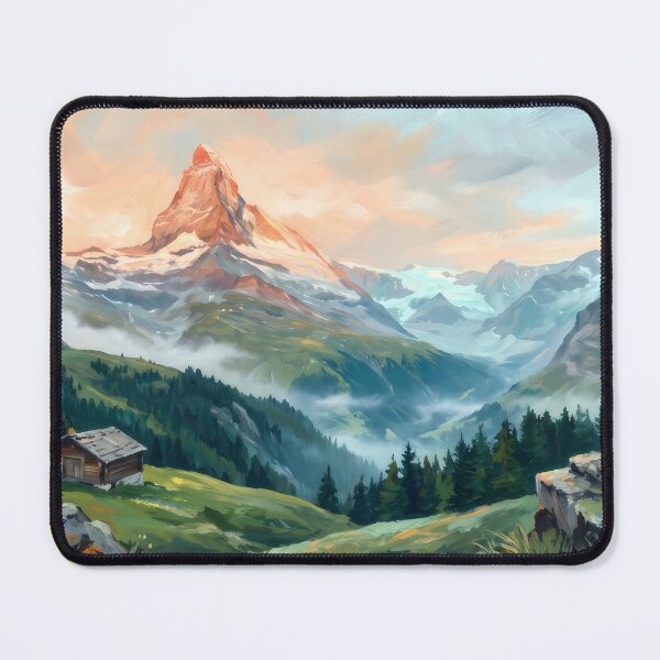 Item preview, Matterhorn Switzerland Alpine Sunrise designed and sold by RedPeaStudio.