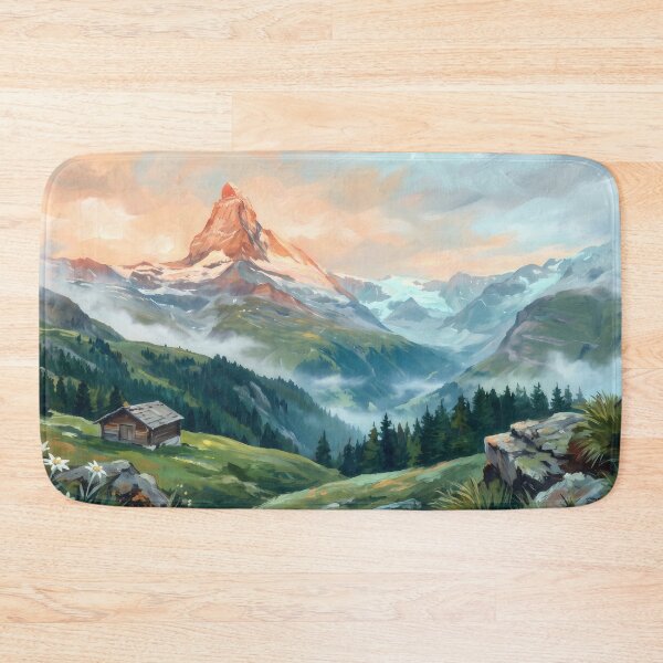 Item preview, Matterhorn Switzerland Alpine Sunrise designed and sold by RedPeaStudio.