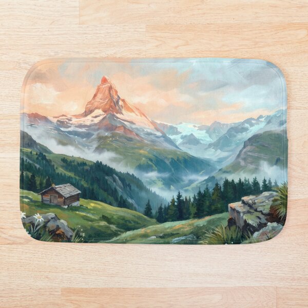 Artikelvorschau, Matterhorn, Schweiz, Alpen-Sonnenaufgang entworfen und verkauft von RedPeaStudio.