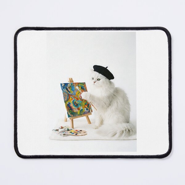 Item preview, Persian Cat Painting - Artistic Kitty Feline Painter Lover Gift designed and sold by PictoVibe.