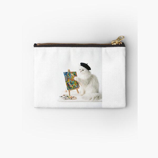 Item preview, Persian Cat Painting - Artistic Kitty Feline Painter Lover Gift designed and sold by PictoVibe.