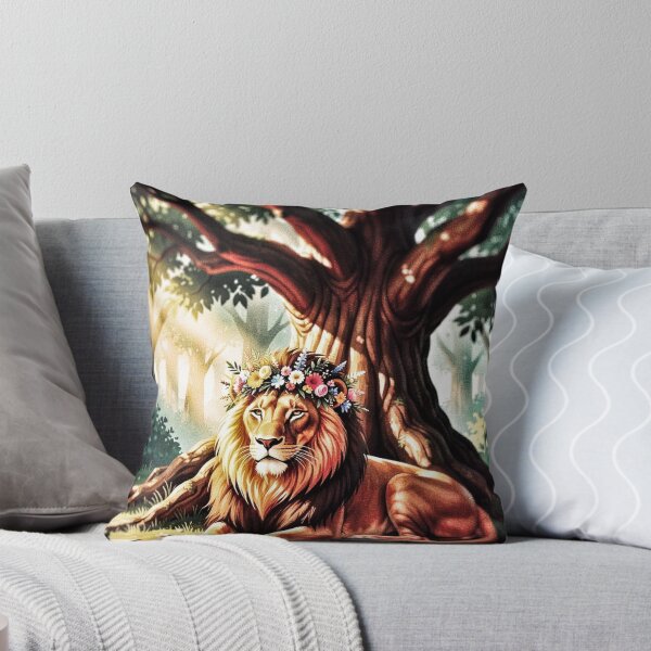 Item preview, Floral Crown Tiger in a Magical Woodland designed and sold by The Empire Of Digital Art..