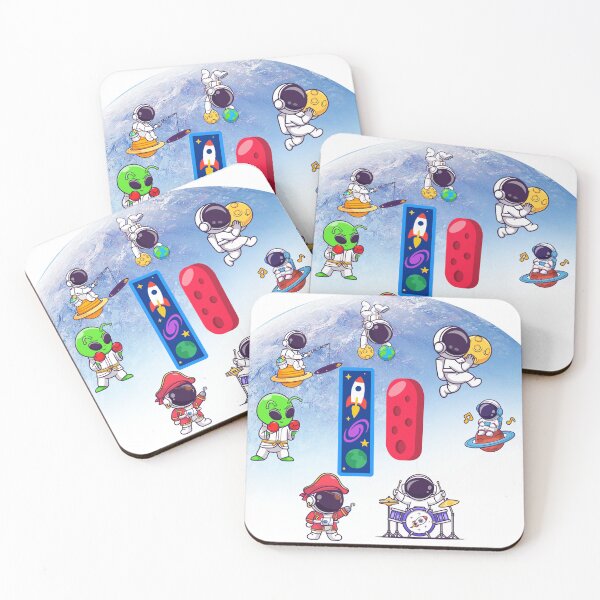 Item preview, Letter I Cute Space Astronaut Alien Monogram Pattern designed and sold by BoldcreationsM.