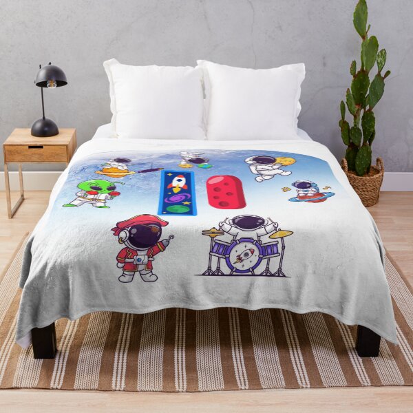 Item preview, Letter I Cute Space Astronaut Alien Monogram Pattern designed and sold by BoldcreationsM.