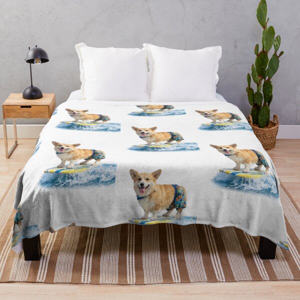 Item preview, Corgi Surfing - Beach Pup Summer Wave Corgi Life Lover Gift designed and sold by PictoVibe.