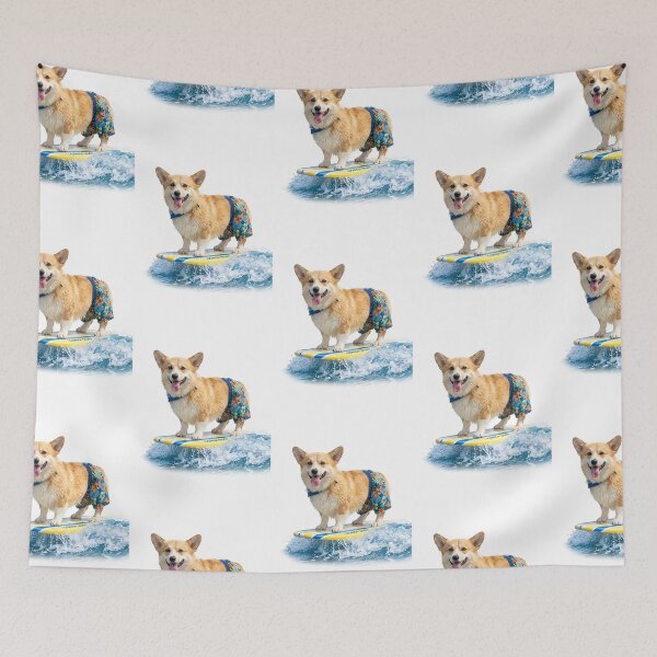 Item preview, Corgi Surfing - Beach Pup Summer Wave Corgi Life Lover Gift designed and sold by PictoVibe.