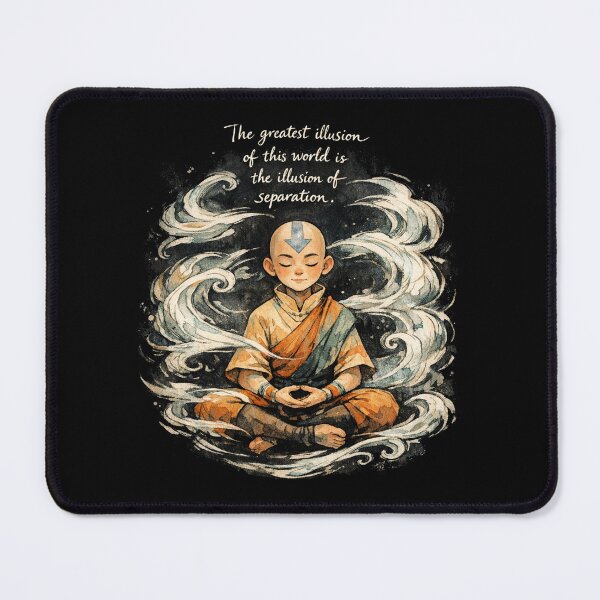 Item preview, Airbender Meditation Spiritual Quote Illustration Avatar Fan Art designed and sold by Aymanejed.
