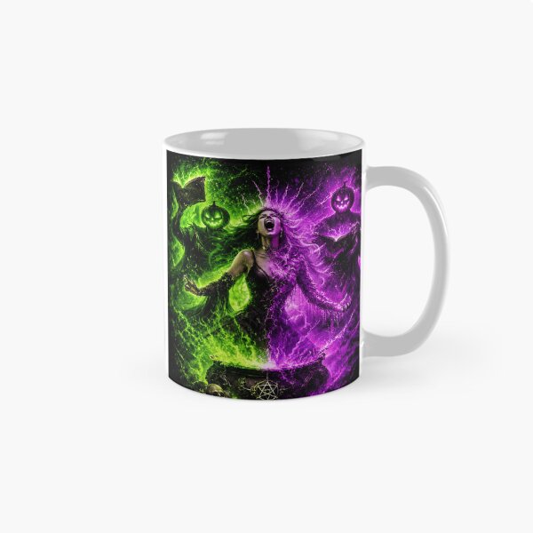 Item preview, Headless Horseman Elemental Ritual – Green & Purple Dark Fantasy Art designed and sold by TheHorsemanRidesAgain.