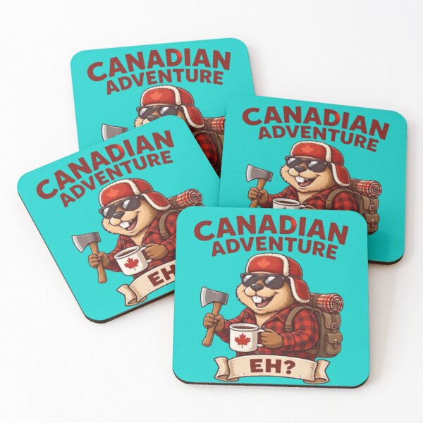 Item preview, Canadian Adventure-Funny Beaver Explorer designed and sold by Northern Glow Art.