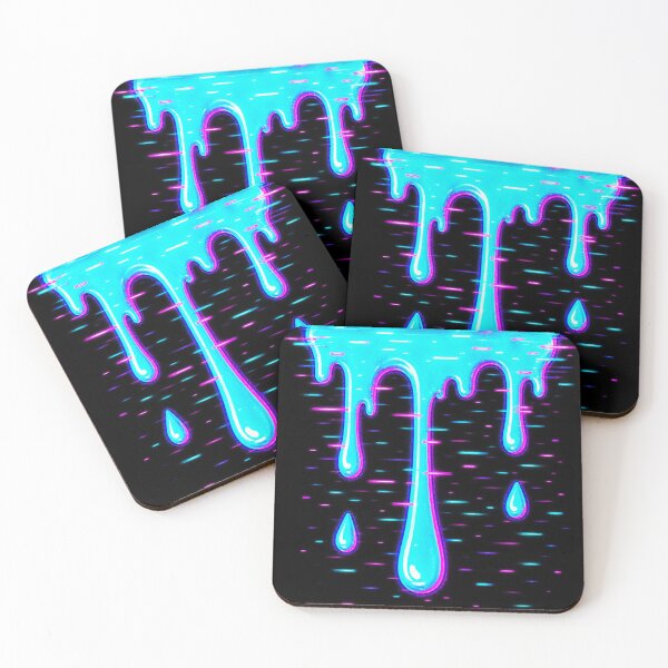 Item preview, Neon Overflow – Glitch Liquid Drip designed and sold by JupiterGlitchEmpire.