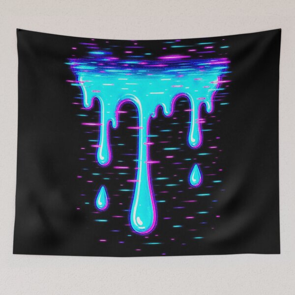 Artikelvorschau, Neon Overflow – Glitch Liquid Drip entworfen und verkauft von JupiterGlitchEmpire.