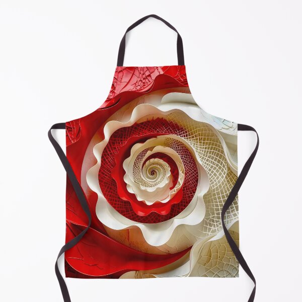 Item preview, Intricate Spiral of Red and White designed and sold by Vicky Brago-Mitchell®.