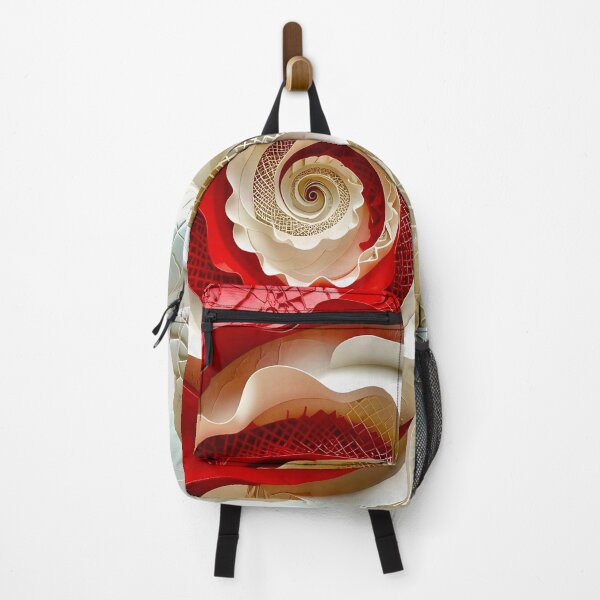 Item preview, Intricate Spiral of Red and White designed and sold by Vicky Brago-Mitchell®.