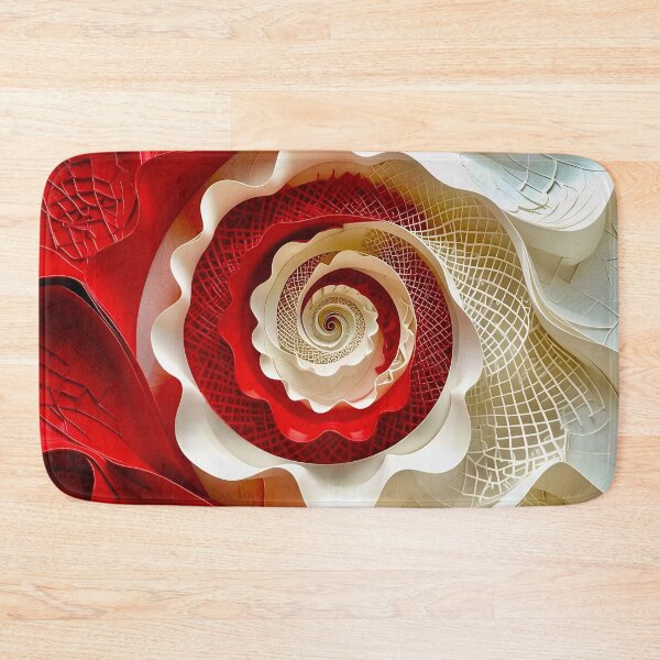 Item preview, Intricate Spiral of Red and White designed and sold by Vicky Brago-Mitchell®.