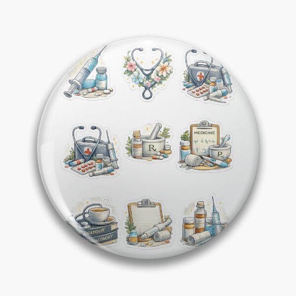 Item preview, Medical Essentials Sticker Pack designed and sold by Yaso Store.