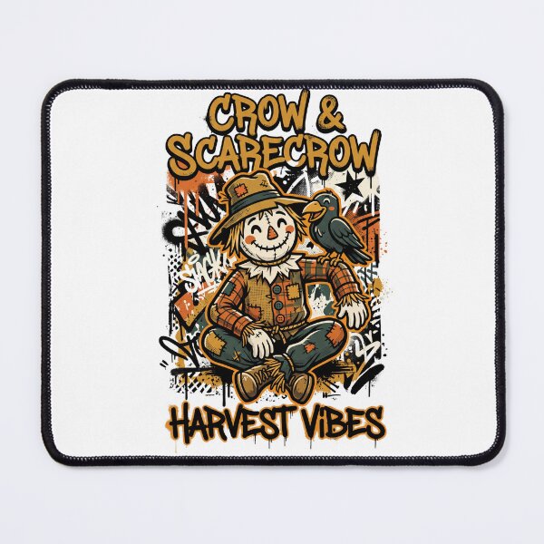 Item preview, Crow and Scarecrow Harvest Vibes Urban Halloween Design Tee designed and sold by DarylWelsh2024.