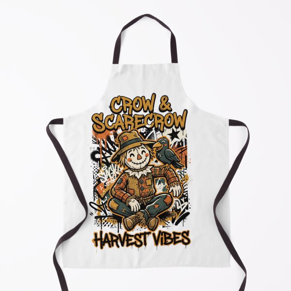 Item preview, Crow and Scarecrow Harvest Vibes Urban Halloween Design Tee designed and sold by DarylWelsh2024.
