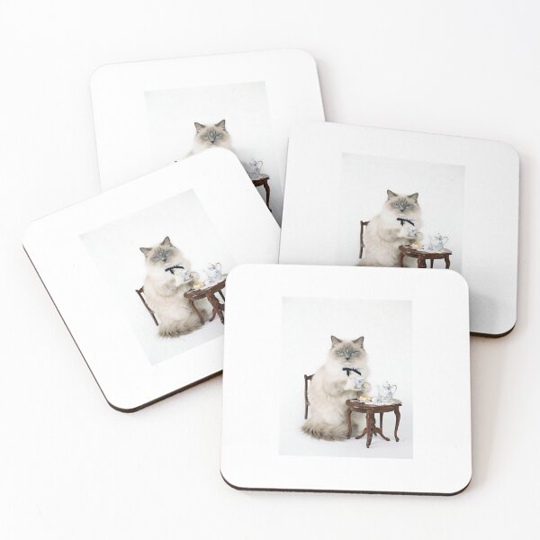 Item preview, Ragdoll Cat Tea Connoisseur - Feline Tea Time British Lover Gift designed and sold by PictoVibe.
