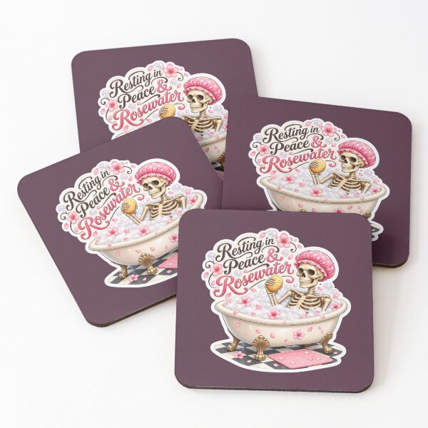 Item preview, Resting in Peace & Rosewater – Pink Skeleton Spa designed and sold by LakeshoreLegendsAndLight .