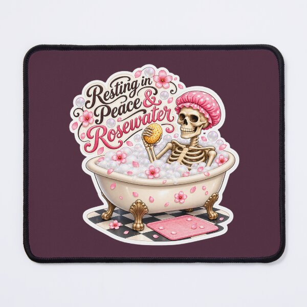 Item preview, Resting in Peace & Rosewater – Pink Skeleton Spa designed and sold by LakeshoreLegendsAndLight .