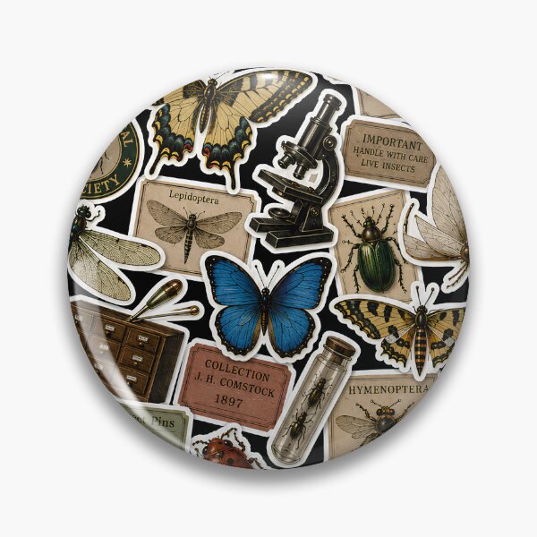 Item preview, Vintage Entomology Sticker Collage | Antique Insect Collection & Natural History designed and sold by Extravanganzza.