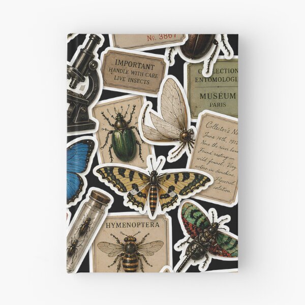 Item preview, Vintage Entomology Sticker Collage | Antique Insect Collection & Natural History designed and sold by Extravanganzza.