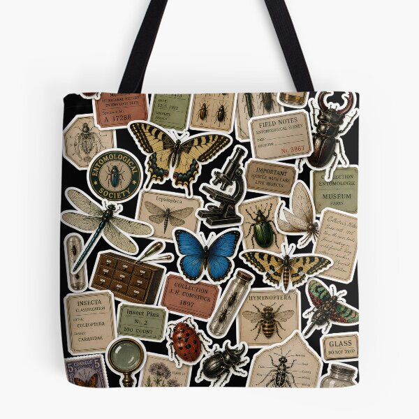 Item preview, Vintage Entomology Sticker Collage | Antique Insect Collection & Natural History designed and sold by Extravanganzza.