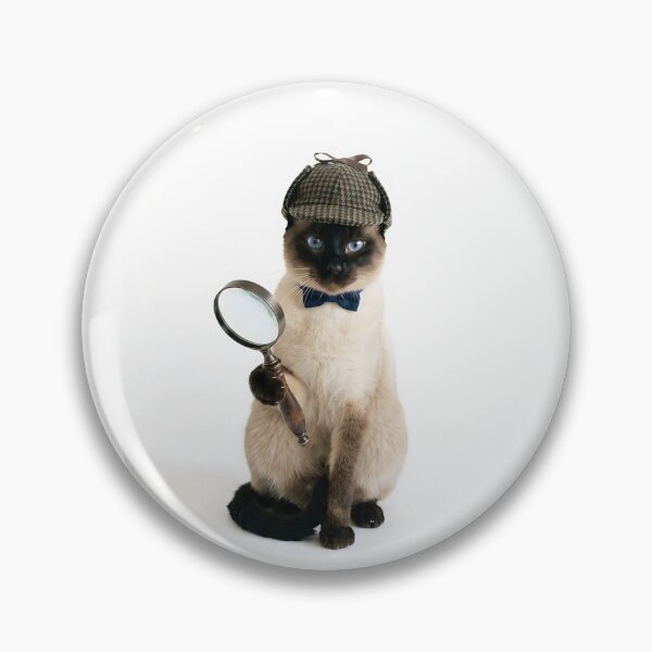 Item preview, Siamese Cat Detective - Mystery Sherlock Kitty Lover Gift designed and sold by PictoVibe.